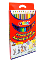 12 CRAYONS DE COULEUR JUMBO TRIANGULAIRES GLOBOX