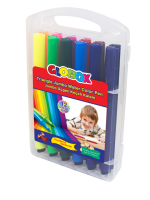 12 FEUTRES COULEUR JUMBO TRIANGULAIRES GLOBOX
