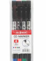 BLISTER DE 4 MARQUEURS 0.4mm CD AVEC GOMME