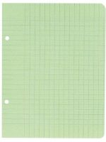 Feuille simple vert 17×22 grand carreaux 60g – Paquet de 48F