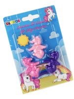 Set de gommes 3D.
