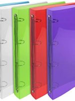CLASSEUR EN PLASTIQUE COULEUR TRANSPARENT 4 ANNEAUX LE DAUPHIN