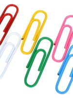 TROMBONES 32mm PLASTIFIÉS COLORÉS