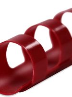 Reliure spirale plastique américain 19 mm P/100 Rouge