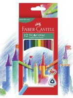 12 crayons de couleur triangulaires FABER CASTELL