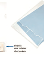 Chemise à coin transparente avec porte-CD intégré