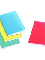 CARNET PIQUÉ 144 PAGES COUVERTURE PLASTIQUE NEON