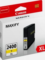 Canon PGI-2400XL Y Jaune – Cartouche d’encre grande capacité Canon d’origine (9276B001AA)