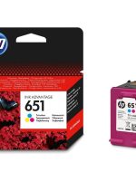 HP 651 trois couleurs – Cartouche d’encre HP d’origine (C2P11AE)
