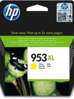 HP 953XL Jaune – Cartouche d’encre grande capacité HP d’origine (F6U18AE)