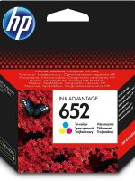HP 652 trois couleurs – Cartouche d’encre HP d’origine (F6V24AE)