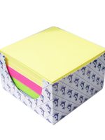 BLOC CUBE PAPIER COULEUR 90x90mm LE DAUPHIN MULTICOLORE