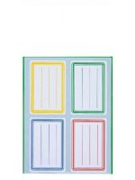 18 Étiquettes écolier  36 x 54 mm