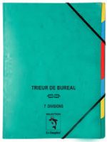 TRIEUR DE BUREAU EN CARTE LUSTRÉE 7 DIVISIONS