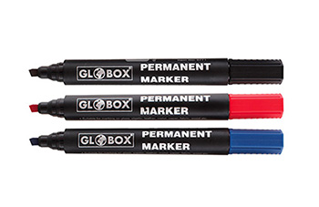 MARQUEURS PERMANENTS BISEAUTÉE GLOBOX