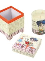Bougie  Parfumée Décorée dans Boite Fantaisie