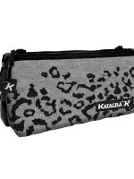 Trousse Scolaire double ouverture Katacrak wild gris