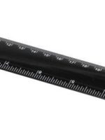 RÈGLE EN MÉTALLIQUE NOIR 30CM