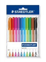 Stylos à bille  10 couleurs variées STAEDTLER